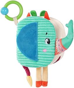 Aolso Livre Tissu Bébé, Jouet de Livre Bébé, Livre Bébé Eveil, Jouet Educatif Enfant Idée Cadeau Dès la Naissance, Livre doux au Toucher, Livre d'animaux (éléphant)