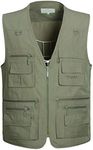 PASOK Men's Work Fishing Vests Ligh