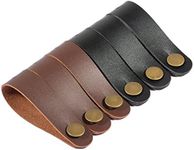 Dulphee Guitar Strap Button, [6Pack] Leather Headstock Adapter Tie Guitar Neck Strap Link for Acoustic Guitar, Classic Guitar