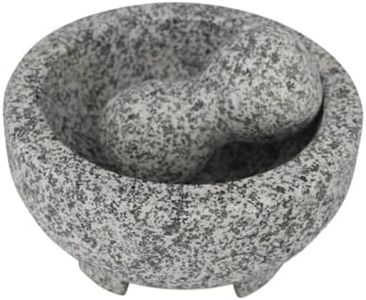 IMUSA USA MEXI-2013 Granite Molcajete Tool and Gadget Sets, Grey, 6"