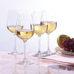 Homeprism Red Wine Glass || v Shape || Transparent || 360 ml || Set of 2