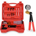 UpToDateTools Hand Held Vacuum Pump Brake Bleeder Kit with Hand Vacuum Pump and Adapters One-Man Brake Bleeding System Applyto Bike,Motorcycle, Car, Truck Brake Clutch Bleeder Tool