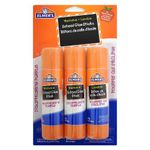 Elmer's Disappearing Purple School Glue Sticks, Dries Clear, Washable, Non-Toxic, 40 g, 3 Count - Great for Kids Arts and Crafts