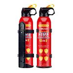 FIOZABI Portable Fire Extinguisher with Holder, Can Prevent Relighting, Best Suitable for Home, Car, Truck, Boat, Kitchen, Home, Water Based Fire Extinguisher, Type A/B/C/K, 620ml