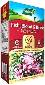 1.5kg Fish, Blood & Bone, Fish Blood & Bone Natural All Purpose Fertiliser Ready to Use, Ideal for fast growing flowers, fruits and vegetables