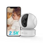 EZVIZ 4MP 2.5K Indoor Camera Wireless with App, Pet Baby Monitor, AI Human Shape Detection, 360 Pan Tilt, Auto Tracking, Motion Detection, 10M Night Vision, Siren, Two Way Talk, Alexa Google Control