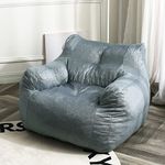 N&V Bean Bag Chair Giant High-Density Foam Filling Sofa for Teens, Adults to Gaming, Reading, and Watching TV