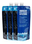 Sawyer Products SP113 Squeezable Pouch for Squeeze Filter and Mini Water Filtration Systems, 32-Ounce, 3-Pack, Black/Blue