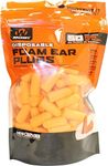 Walker's 32dB NRR Sound Blocking PU Foam Passive Hearing Protection Range Shooting Hunting Work Soft Comfortable Adaptable Orange Earplugs - 50 Pair Bag