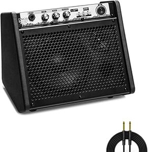 Coolmusic DM20 20W Bluetooth Personal Monitor Amplifier Electric Drum Amplifier Speaker,Keyboard and Acoustic Guitar Speaker