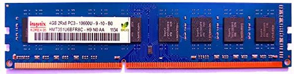 Hynix 4GB DDR3 RAM 1333 MHz for Desktop PC Computer PC3-10600 Dual Rank Memory with 3 Years Warranty (This RAM NOT for Laptop)