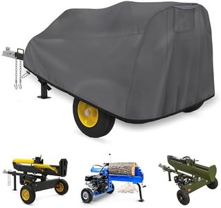 WES Log Splitter Cover, Waterproof Heavy-Duty Log Splitter Cover， （83“ x45” x39“） for 15-37-Ton Log Splitters， Weather-Resistant Storage Cover，Gray