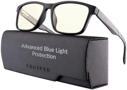 Prospek ZENOX Blue Light Blocking Reading Glasses +1.0 Diopters - Reduce Eye Strain & Headaches - Computer/Gaming Eyewear Men Women - Clear Lens Anti Glare - Professional Readers