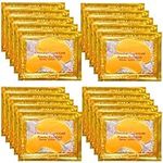 21 Pairs Gold Eye Mask Collagen Eye Gel Pads Under Eye Mask for Puffiness and Dark Circle Under Eye Patches for Women and Men, 24k Gold (21 Pairs Boxed)