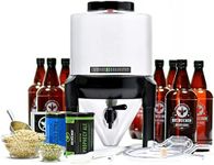 BrewDemon Premium Beer Making Kit Pro with Bottles - Our Patented Conical Fermenter Eliminates Sediment and Makes Great Tasting Beer at Home - Includes our 2 Gal. American Ale Recipe