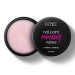 RENEE Nail Paint Remover Wipes, Easy & Hassle Free Nail Polish Removal, Keeps Nails Moisturized & Nourished, Acetone Free, Travel Friendly, Enriched With Vitamin E, Almond Oil & Glycerin, 50 Wipes