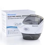 MAOEVER Nasal Irrigation System - Electric Neti Pot Sinus Rinse Machine for Nasal Care, Nose Cleaner Device with 30 Salt Packets and a Measuring Cup, Suitable for Adult Nasal Wash