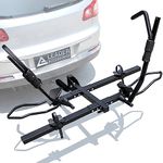 Leader Accessories 2" Hitch Bike Rack, Carry 2 Bikes up to 75 lbs Each for Standard, Fat Tire and Electric Bicycles - Heavy Duty, Foldable Ebike Rack for Car, Truck, RV and SUV with 2-inch Receiver