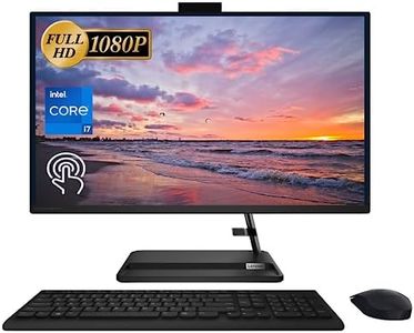 Lenovo 2023 Latest IdeaCentre 3 Premium All-in-One Desktop, 27" FHD Touchscreen Display, Intel Core i7-13620H, 32GB RAM, 1TB SSD, Webcam, HDMI, Wireless Mouse & Keyboard, Wi-Fi 6, Windows 11 Home