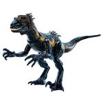 Mattel Jurassic World Dino Trackers Track 'n Attack Indoraptor, Dinosaur Toy with Sound, Lights, Motion and 3 Attack Features, Tracking Gear, Digital Play Options, Toys for Ages 4 and Up, HKY12