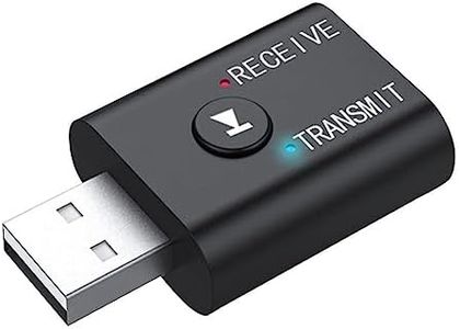 Lambent 𝟏𝟓 𝐘𝐞𝐚𝐫𝐬 𝐖𝐚𝐫𝐫𝐚𝐧𝐭𝐲 Wireless Bluetooth Audio Transmitter for TV Smart Phone, PC, MP3, MP4, and DVD Car Player Wireless Transmitter 3.5mm Adapter.