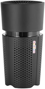 SELLFUN Air Purifier for Car & Home | 3rd Gen - Type-C Cable | Plasma Ions Function | H13 True HEPA Filter with Activated Carbon | Aromatherapy Function, Car & Home Gift (Black)