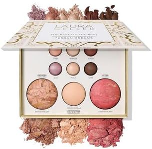 LAURA GELLER NEW YORK The Best of the Best Baked Palette - Tuscan Dreams - Full Size - Includes Bronzer, Blush, Highlighter and 6 Eyeshadows - Travel-Friendly (Best of the Best Tuscan Dreams)