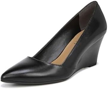 Franco Sarto Women's Frankie Pump, Black Leather, 8.5