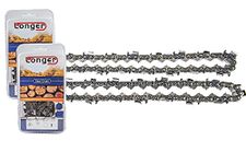 Jeremywell 10 Inch Chainsaw 3/8" LP Pitch 0.050' Gauge Semi Chisel Sawchain 40 Drive Links Fits Remington, Craftsman, Poulan, Worx (2 PACK)