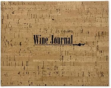 BookFactory Wine Journal/Wine Log Book/Wine Collector’s Diary/Wine Notebook/Wine Tasting - 72 Pages, Wine Cork Cover Hardbound, 9" x 7" (LOG-072-97CS-CC(Cork-Wine))