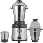 HANS Dominar X Pro 2500 Watts 3.5 HP Commercial Mixer Grinder With 3 Jar Heavy Duty Black Grey