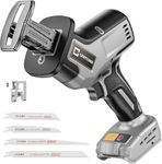 Cordless Reciprocating Saw for DeWalt 20V Max, Brushless Motor, Variable Speed, Tool-Free Blade Change, Cerycose Reciprocating Saw with LED Light, 4 Cutting Saw Blades
