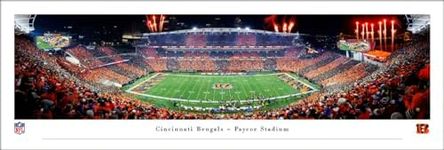 Cincinnati Bengals, Stripe - Unframed 40 x 13.5 Poster by Blakeway Panoramas