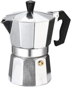 Bruntmor Espresso Coffee Maker - Manual Espresso Coffee Machine - Portable Coffee Brewer, Moka Pot, Coffee Percolator - Stovetop Coffee Maker for Espresso, Coffee or Cappuccino - Small Coffee Pot