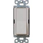 Lutron Claro On/Off Switch, 15-Amp, 3-Way, SC-3PS-TP, Taupe