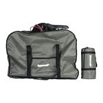 SUNELFFY Folding Bike Bag 20inch Bicycle Carry Bag Bike Travel Carrying Case Bike Transport Bag for Car Train Air Travel Portable (Green)