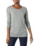 Amazon Essentials Women's Lightweight Long-Sleeved Scoop Neck Tunic Jumper (Available in Plus Size), Charcoal Marl, 5XL Plus