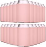 TahoeBay Bulk Blank Can Cooler Sleeves (100-Pack) Sublimation Blanks for Vinyl Plain Collapsible Foam Can Sleeves Coolers Beer Soda Cans and Bottles Custom Drink Assorted Solid Color (Dusty Rose)