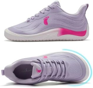 Women's Orthopedic Breathable Wide Toe Box Shoes, Zero Drop Barefoot Arch Support Footwear, Orthotic Casual Sneakers for Indoor & Outdoor Daily Use, Purple Size 11
