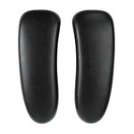 Vinyl Arm Pads Caps for Remastered Aeron Chair Graphite Black, Can not fit Classic Aeron.