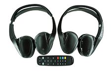 2 Headphones for Dodge Journey (Journey SXT) (Grand Caravan) Avenger Challenger Charger (Charger SRT) Durango (Journey R/T) RAM (Town Country£© VES UCONNECT DVD System with One Remote