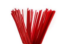 [1000 PACK] 8 Inch Compostable Plastic Stirrer, Bio Degradable, Eco Friendly, Sip Stirrer, Bar Stirrer, Sip Straw, For Coffee, Cocktail, Latte and Tea - 8 Inches, 1000/Box, Red