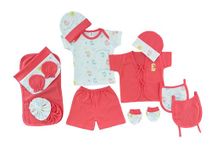 My Tiny Wear Half Sleeves New Born Baby Gift Set, Infant Clothing Gift Set, essentials kit, Cotton Set, Suit Set, Just born, Dress, Boy, Girls, 14 Pieces | Items | products, 0-3 Months (Pink)