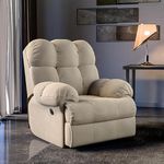 Green Soul Shangri-La| Single Seater Electric Recliner Sofa with Oversized Backrest, Premium Comfort and Soft Suede Fabric | Motorized Recliner |3 Years Warranty (Beige) with Installation