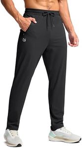 G Gradual Men's 30"/32"/34"/36" Inseam Tall Sweatpants with Zipper Pockets(Black,32-3XL)