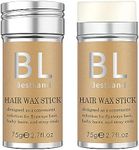 BestLand 2 Pack Hair Wax Stick, Styling Stick for Edge Control, Hair Finishing, and Frizz/Baby Hair Taming -Slick Back Stick for Kids & Women, Tamer for Flyaways, Hair Bun Maker