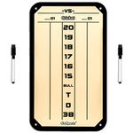 GoSports Dry Erase Steel Darts Scoreboard - Cricket and 01 Dart Games with 2 Magnetic Markers