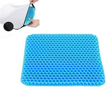 Coussin de Siège en Gel Coussin Anti Escarres Coussin de siège avec Housse antidérapante-la Housse de siège Anti-Pression pour fauteuils roulants/sièges d'auto/chaises de Bureau 40 x 36 x 4 cm