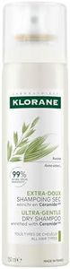 Klorane Extra-Gentle Dry Shampoo, All Hair Types, With Oat & Ceramideᴸᴵᴷᴱ, Natural, Dry shampoo Spray, 150mL