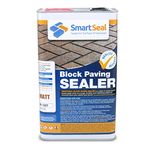 Smartseal Block Paving Sealer - Matt Finish - Easy to Apply, Block Paving Sealant. Durable Sand Hardener & Weed Inhibitor – Best Block Paving Sealer for Driveways, Paths & Patios (5 Litre)